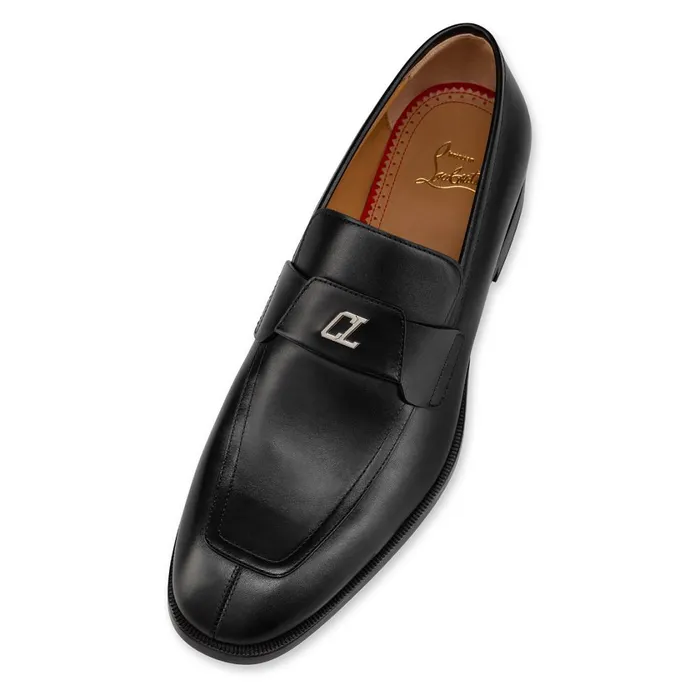 Men Varsimoc Loafers 8211 Calf Leather 8211 Black Black Christian Louboutin Loafers and Slipons