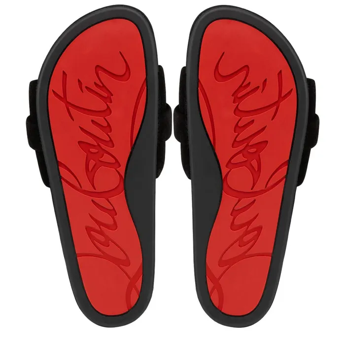 Men Varsimule Bizz Sandals 8211 Leather 8211 Black Black Christian Louboutin Sandals and Espadrilles