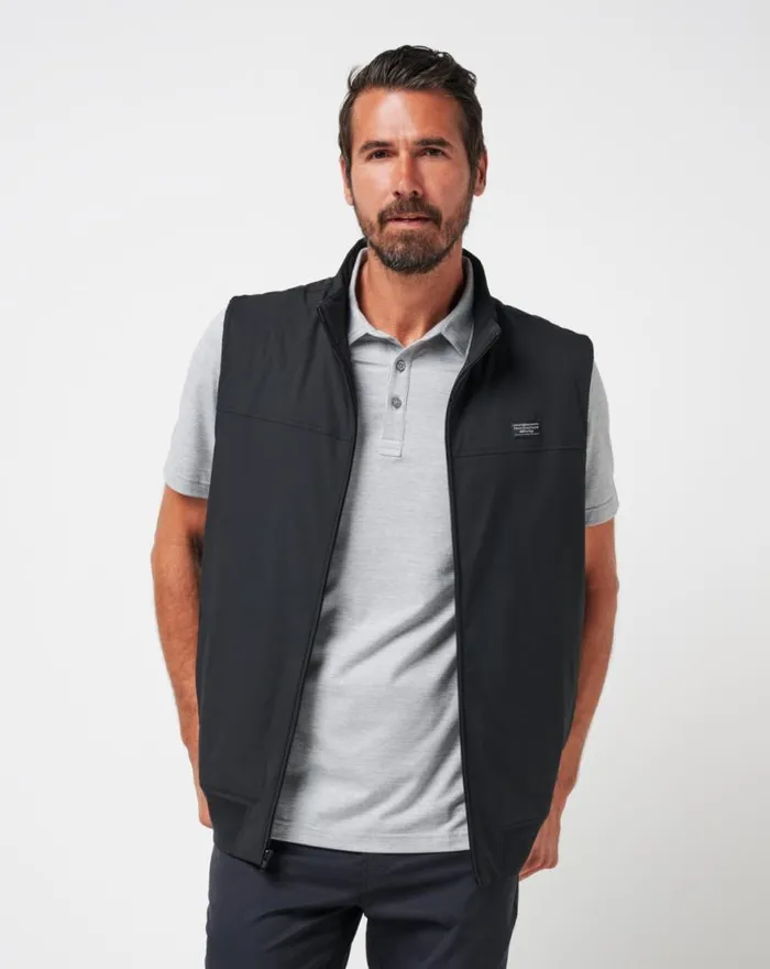 Men WANDERLUST VEST Black TravisMathew Vests