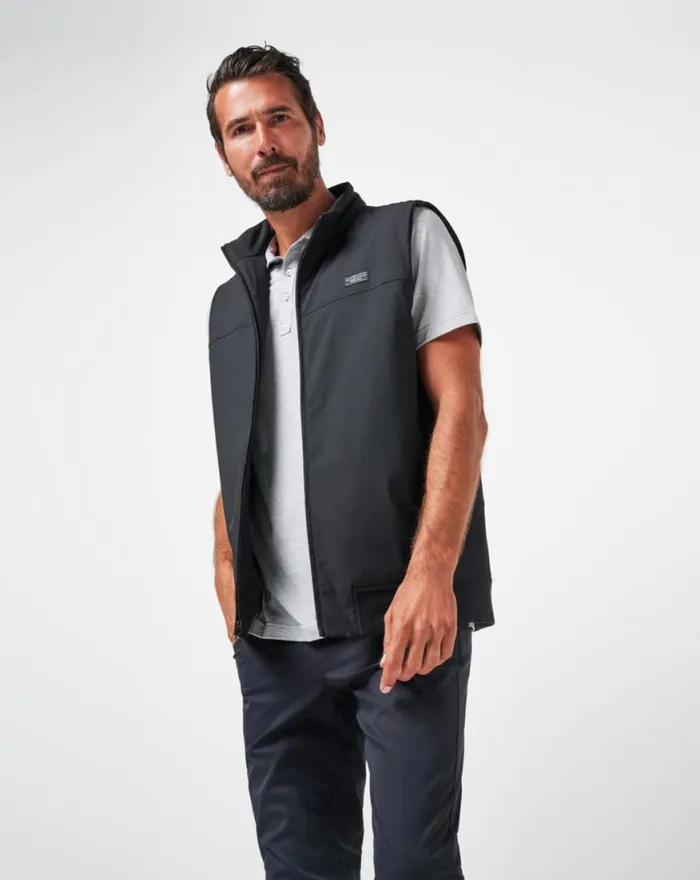 Men WANDERLUST VEST Black TravisMathew Vests