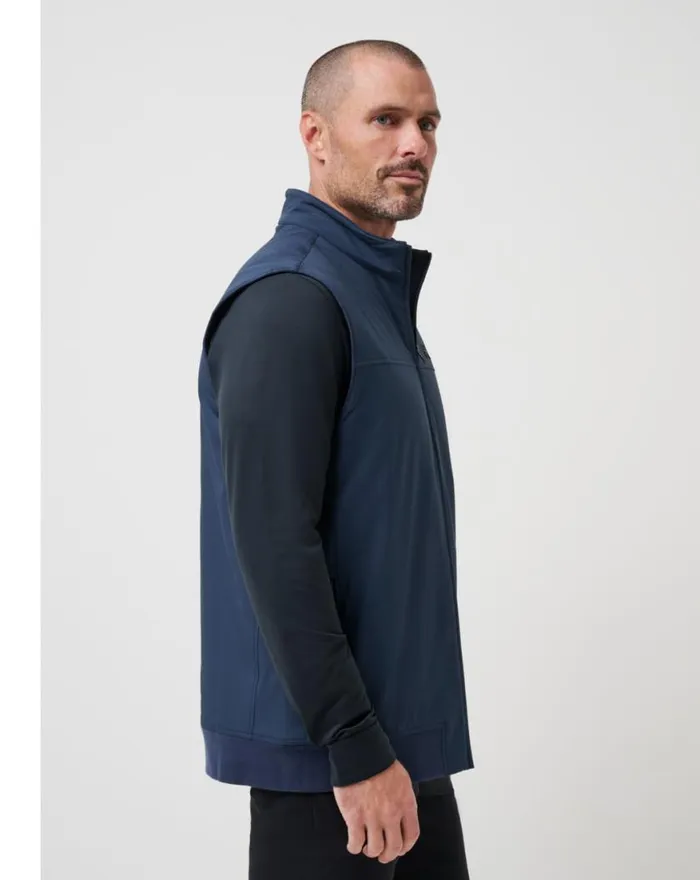 Men WANDERLUST VEST Mood Indigo TravisMathew Vests