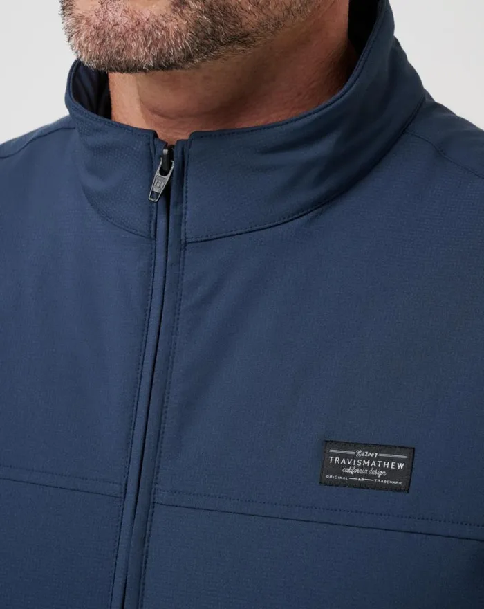 Men WANDERLUST VEST Mood Indigo TravisMathew Vests
