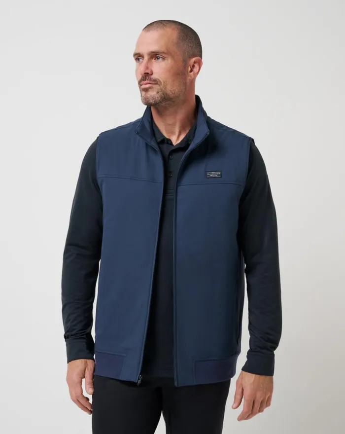 Men WANDERLUST VEST Mood Indigo TravisMathew Vests