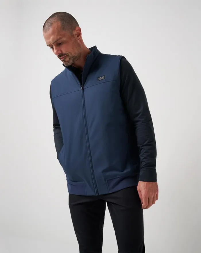 Men WANDERLUST VEST Mood Indigo TravisMathew Vests