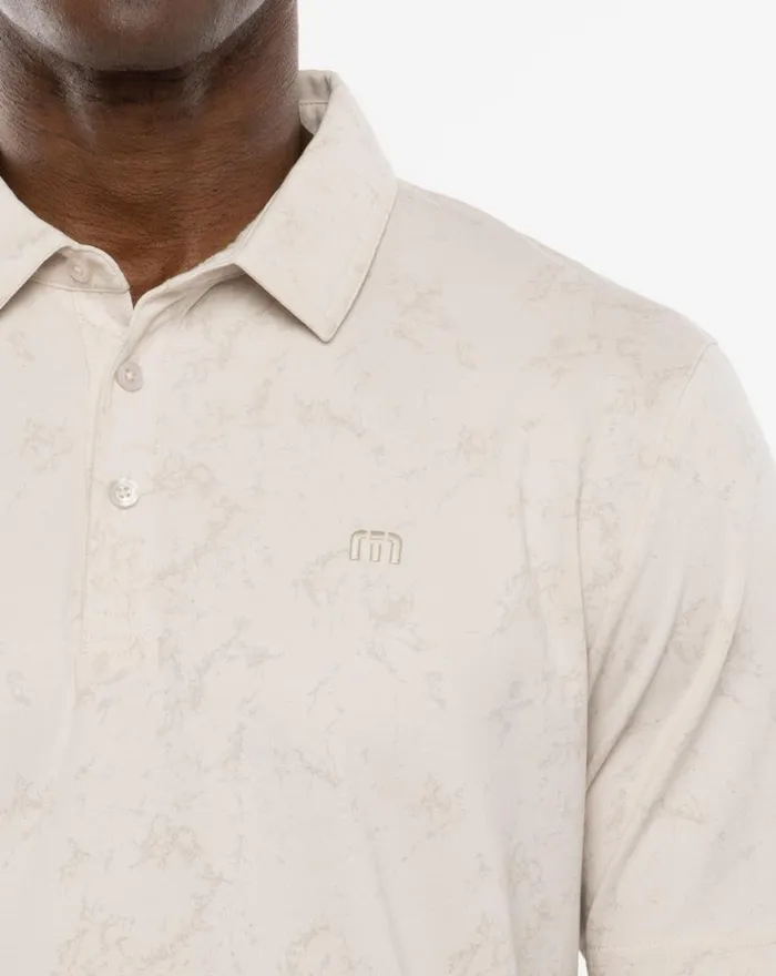 Men WARMER TIDES POLO Moonbeam TravisMathew Polos