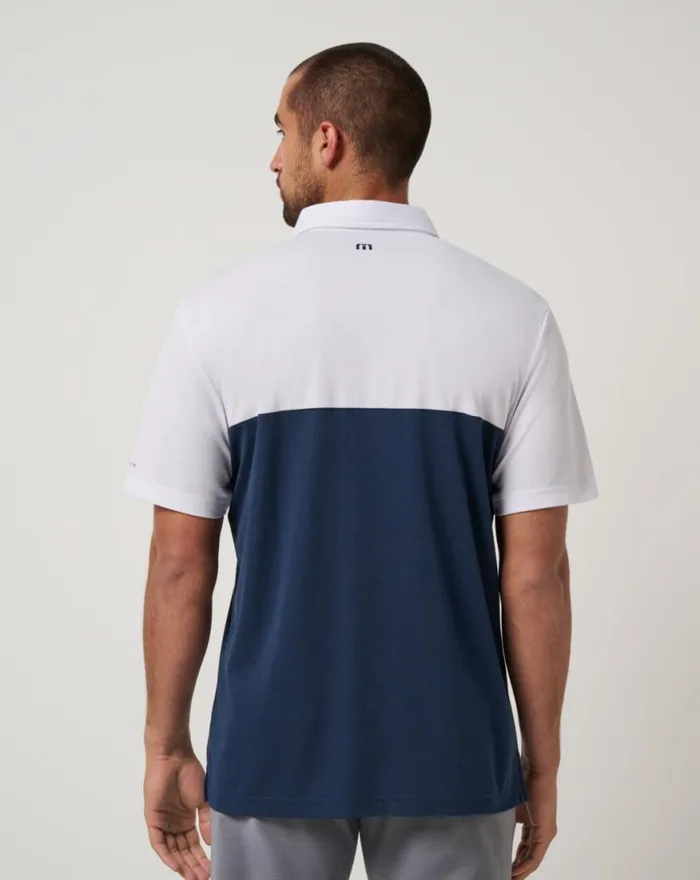 Men WASHINGTON NATIONALS HOME RUN LEADER POLO Whitenavy TravisMathew Polos