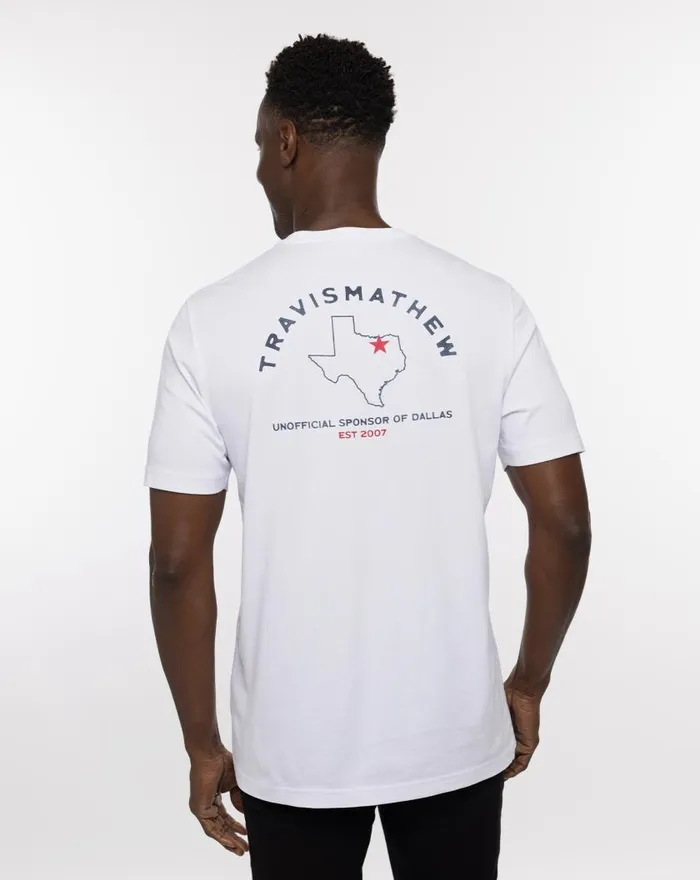 Men WILD MUSTANG TEE White TravisMathew Tees
