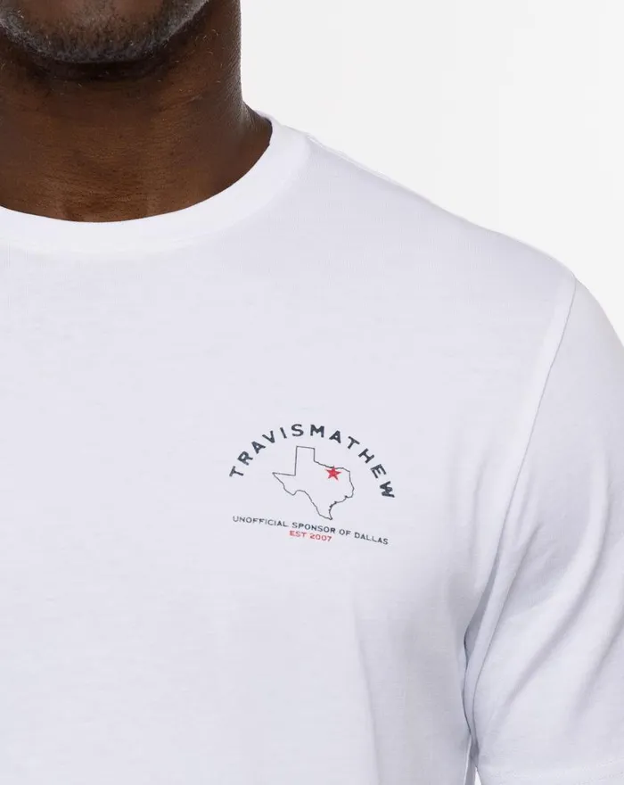 Men WILD MUSTANG TEE White TravisMathew Tees