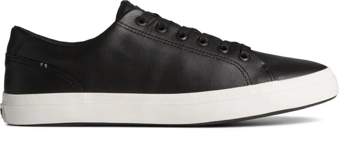 MenWomen Striper II LLT Leather Sneaker Black Sperry Sneakers