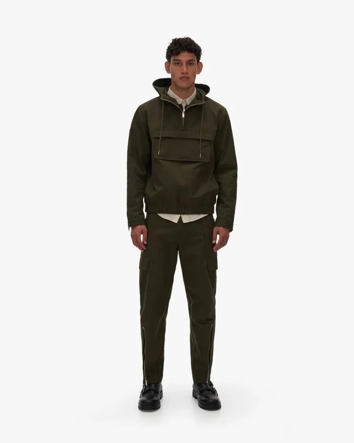 Men Zip Popover Hunter Sage Helmut Lang Shirts