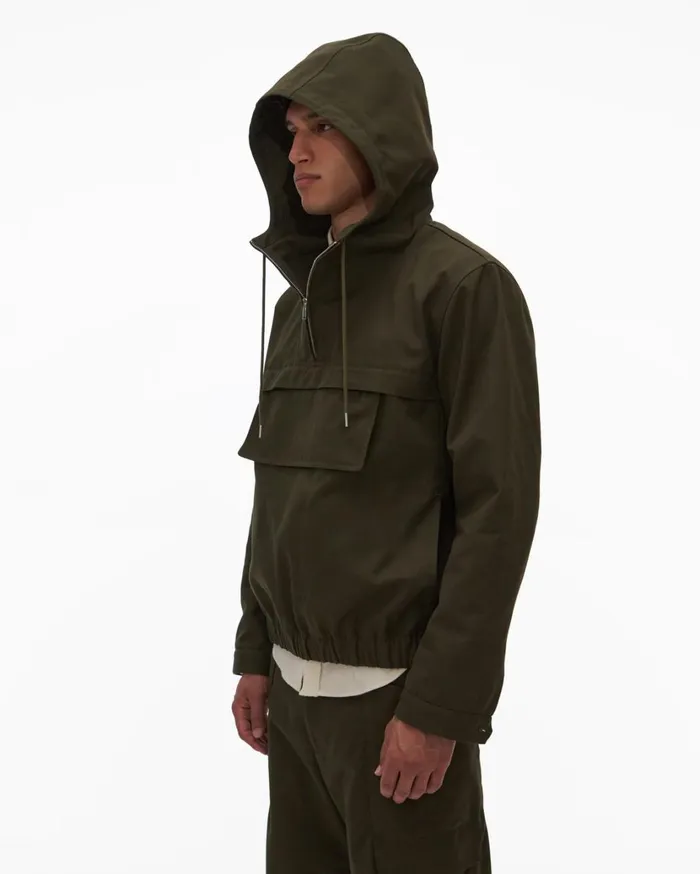 Men Zip Popover Hunter Sage Helmut Lang Shirts