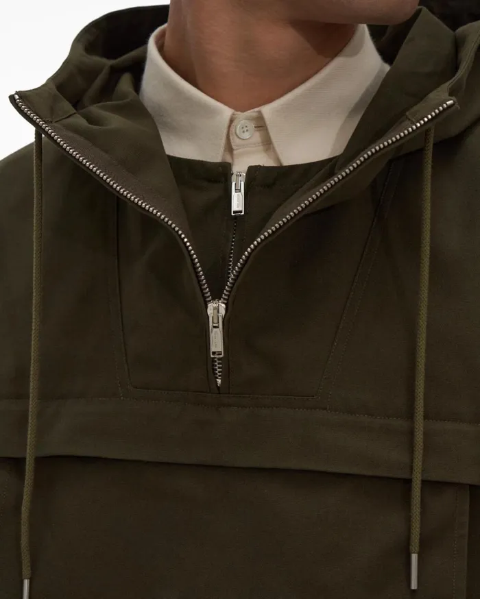 Men Zip Popover Hunter Sage Helmut Lang Shirts