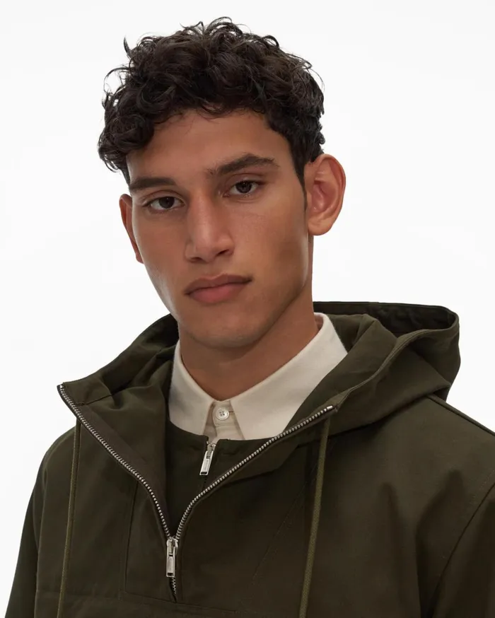 Men Zip Popover Hunter Sage Helmut Lang Shirts