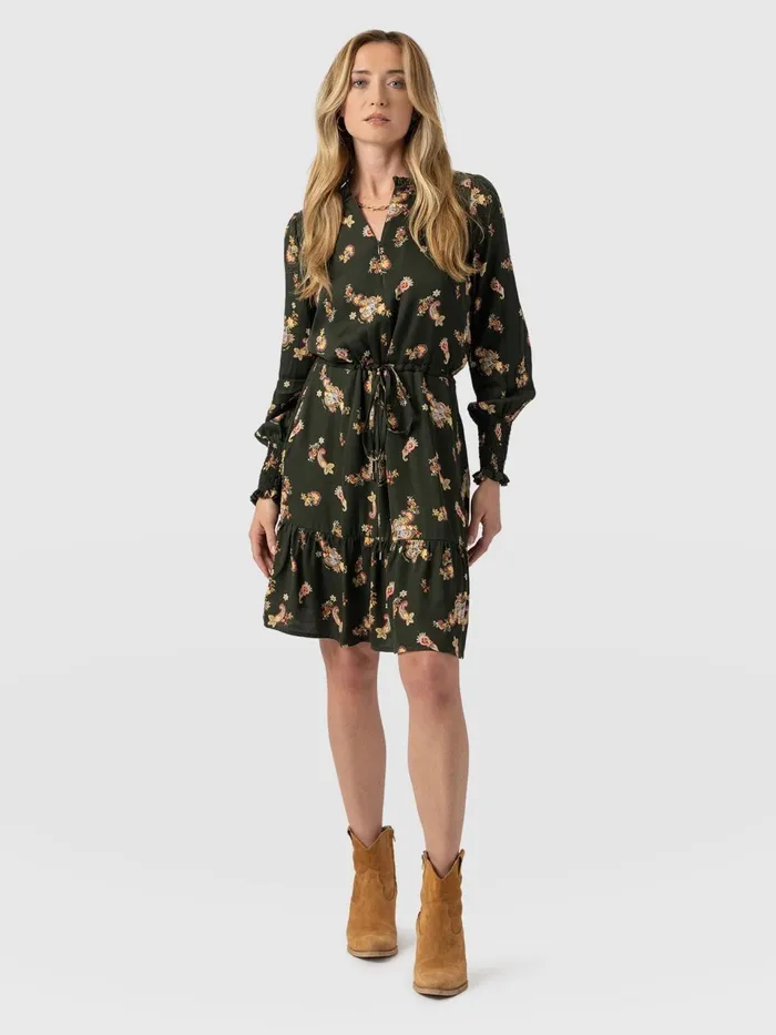 Mini Olivia Zip Up Dress 8211 Khaki Paisley Khaki Paisley Women Saint And Sofia Dresses Mini Olivia Zip Up Dress 8211 Khaki Paisley Khaki Paisley Women Saint And Sofia Dresses