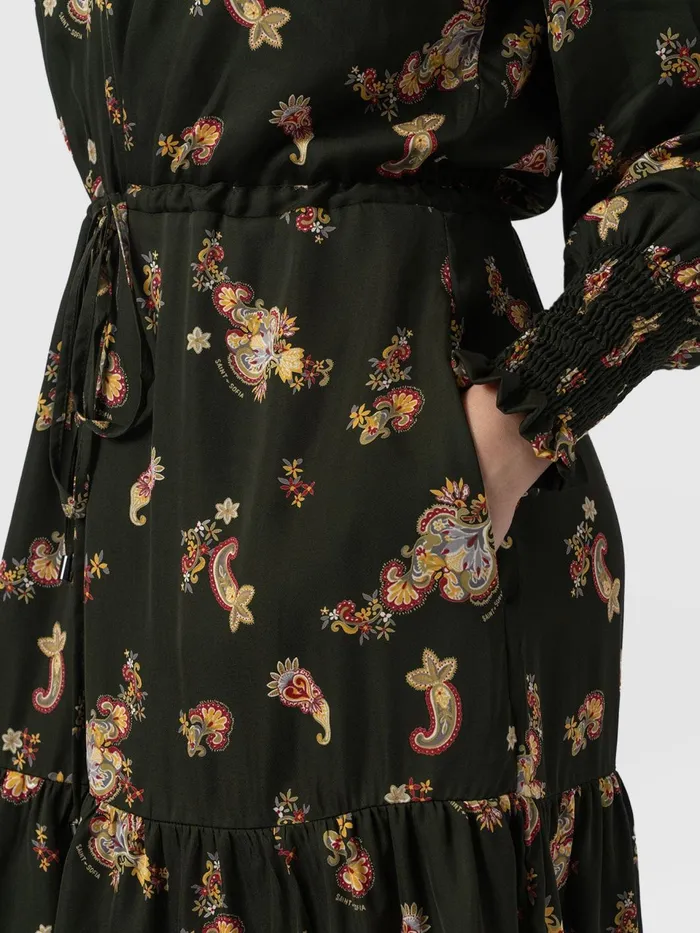 Mini Olivia Zip Up Dress 8211 Khaki Paisley Khaki Paisley Women Saint And Sofia Dresses