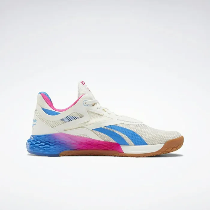 Nano Womens Reebok Nano X Training Shoes White Proud Pink Horizon Blue