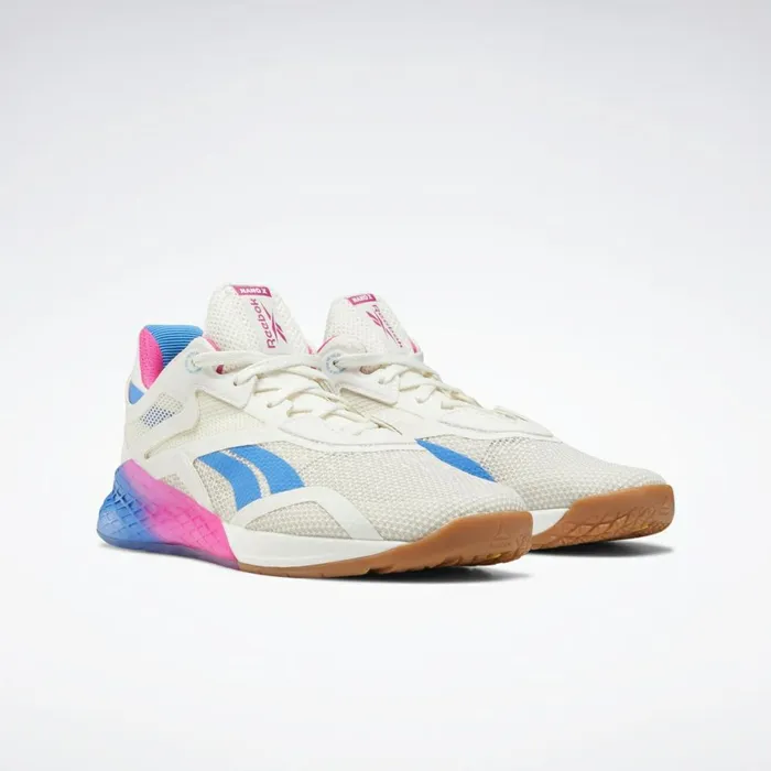 Nano Womens Reebok Nano X Training Shoes White Proud Pink Horizon Blue