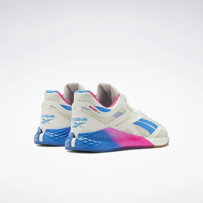 Nano Womens Reebok Nano X Training Shoes White Proud Pink Horizon Blue