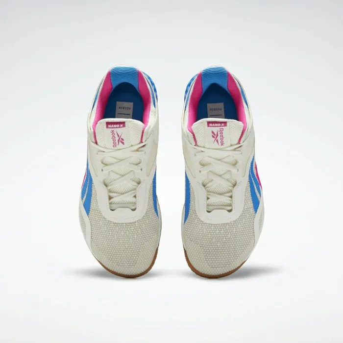 Nano Womens Reebok Nano X Training Shoes White Proud Pink Horizon Blue