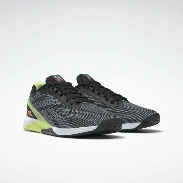 Nano Womens Reebok Nano X1 Grit Training Shoes Black Energy Glow Digital Glow