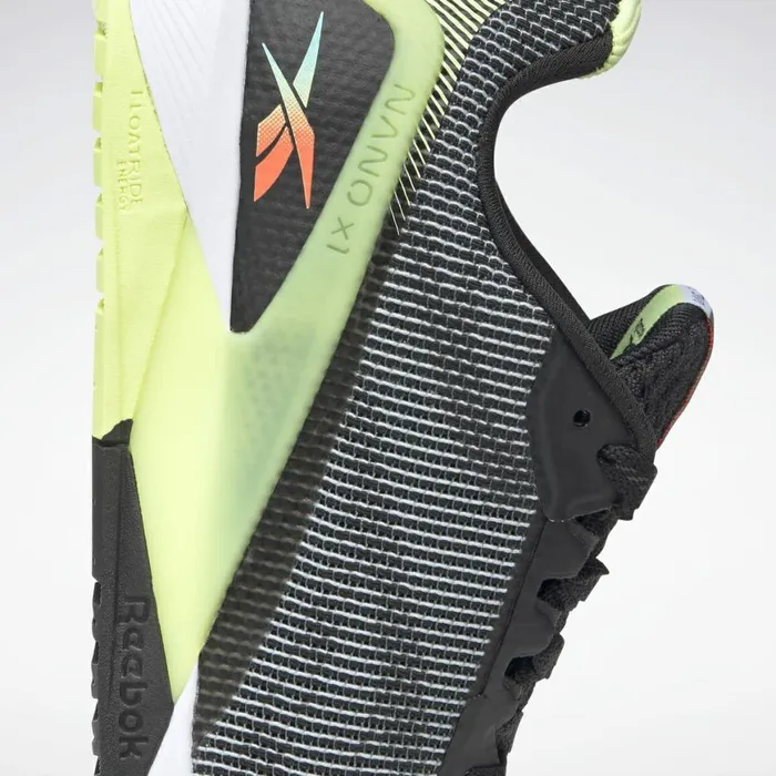 Nano Womens Reebok Nano X1 Grit Training Shoes Black Energy Glow Digital Glow