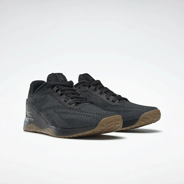 Nano Womens Reebok Nano X1 Grit Training Shoes Core Black Pure Grey 7 Sepia