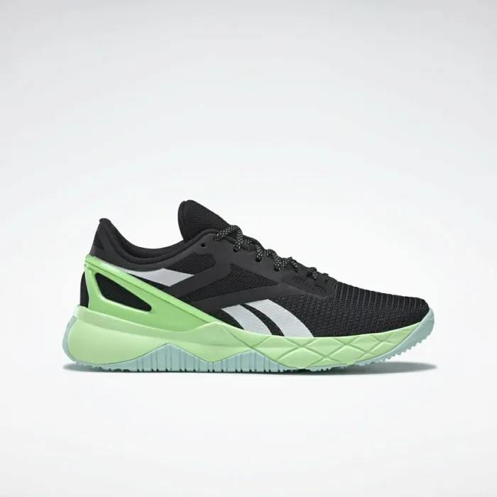 Nano Womens Reebok Nanoflex TR Training Shoes Core Black Digital Glow Neon Mint Nano Womens Reebok Nanoflex TR Training Shoes Core Black Digital Glow Neon Mint