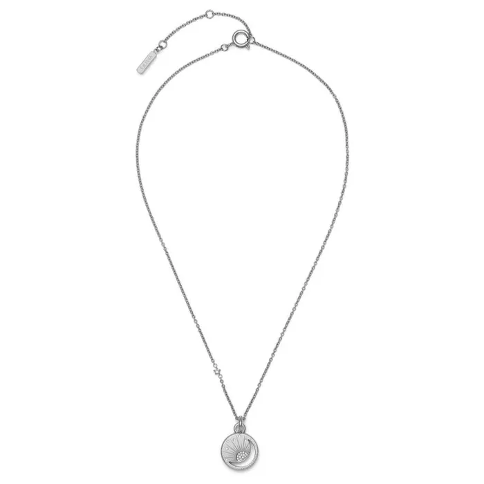 Necklaces Women Olivia Burton Celestial Sun Silver Tone Pendant Necklace