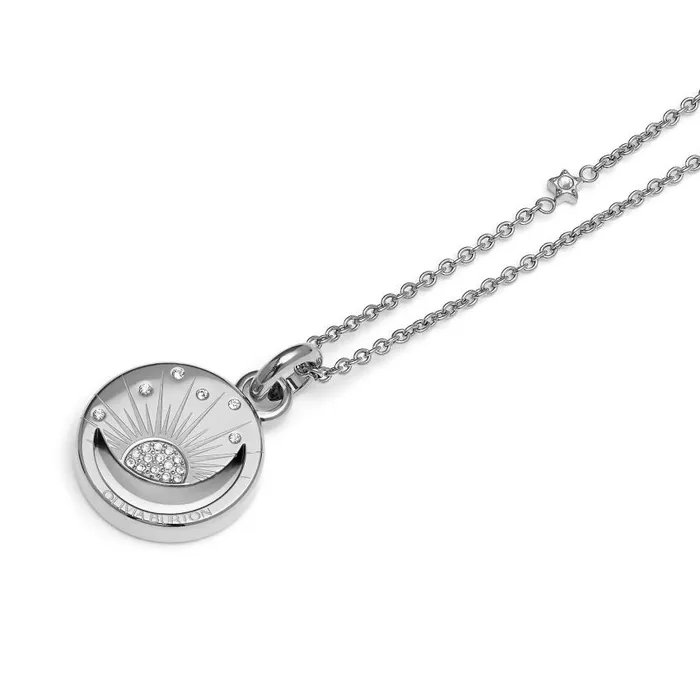 Necklaces Women Olivia Burton Celestial Sun Silver Tone Pendant Necklace