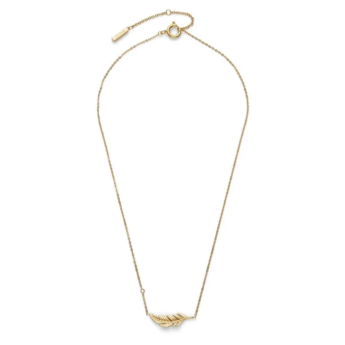 Necklaces Women Olivia Burton Feather Gold Plated Necklace