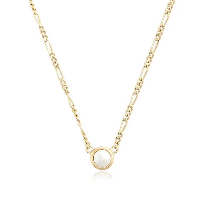 Necklaces Women Olivia Burton Gold Pearl Choker and Bracelet Gift Set