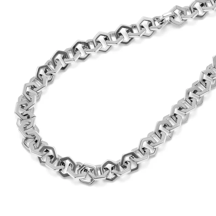 Necklaces Women Olivia Burton Honeycomb Silver Link Necklace