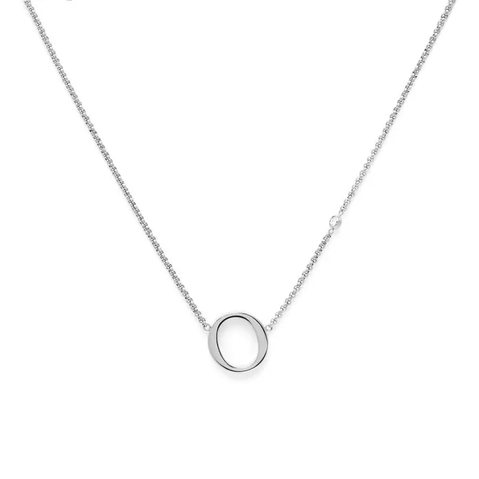 Necklaces Women Olivia Burton O Silver Pendant Necklace