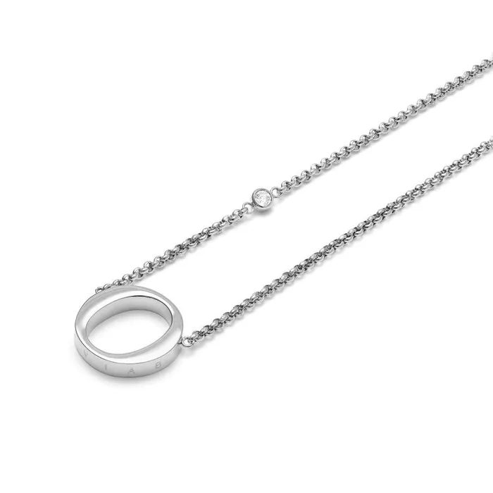 Necklaces Women Olivia Burton O Silver Pendant Necklace