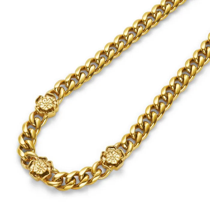 Necklaces Women Olivia Burton Tudor Rose Gold Plated Link Chain Necklace