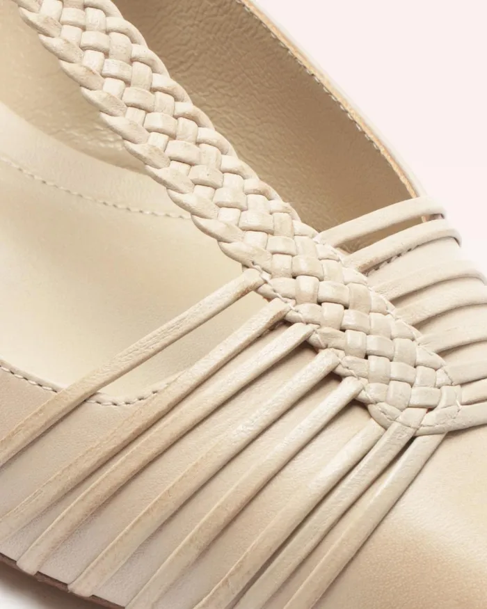 Nessa Woven Mule Chalk Women Alexandre Birman Flats