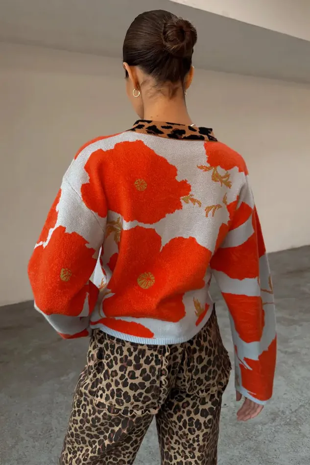 Never Fully Dressed Knitwear Blue Poppy Cardigan 8211 Women