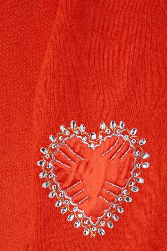 Never Fully Dressed Knitwear Red Heart Cardigan 8211 Women