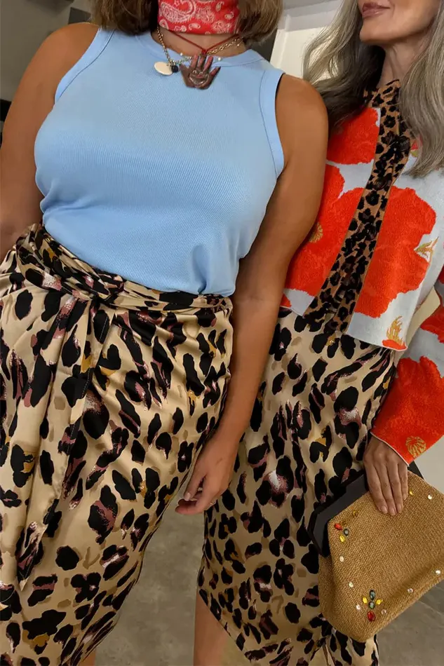 Never Fully Dressed Newness Brown Leopard Jaspre Skirt 8211 Women