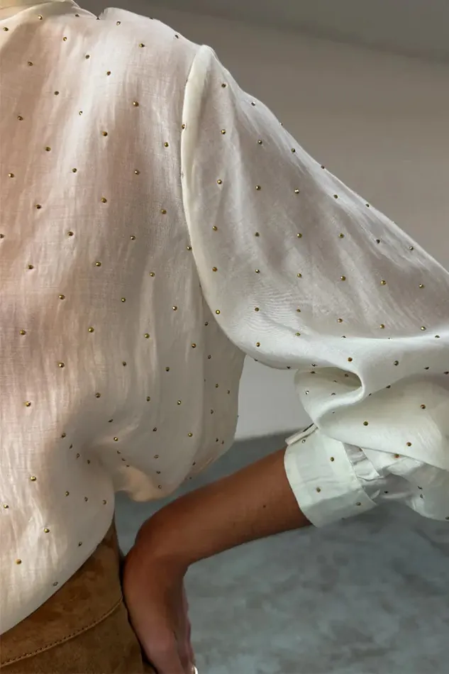 Never Fully Dressed Newness Cream Miley With Gold Stud 8211 Women
