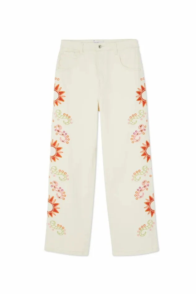 Never Fully Dressed Newness Ecru Enchanted Cut Work Scallop Jeans 8211 Women