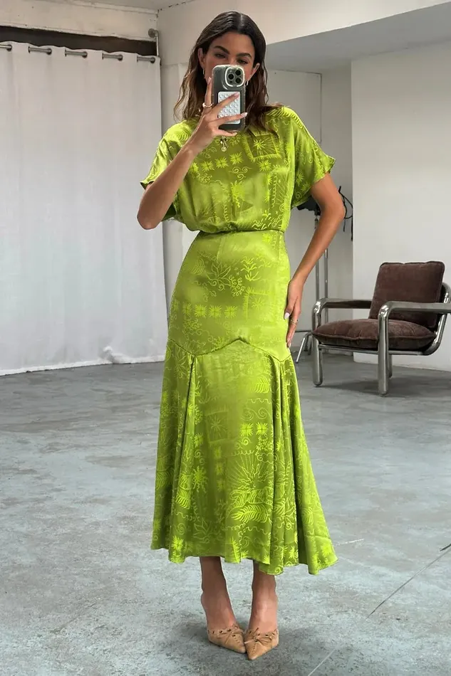 Never Fully Dressed Newness Lime Safari Erin Dress 8211 Women