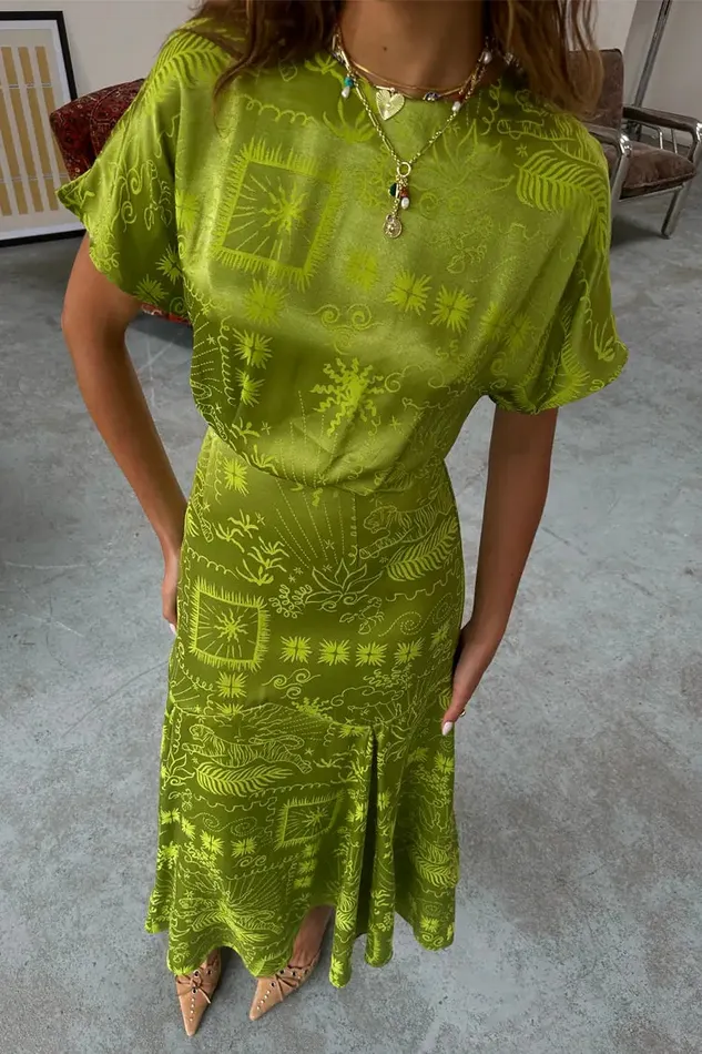 Never Fully Dressed Newness Lime Safari Erin Dress 8211 Women