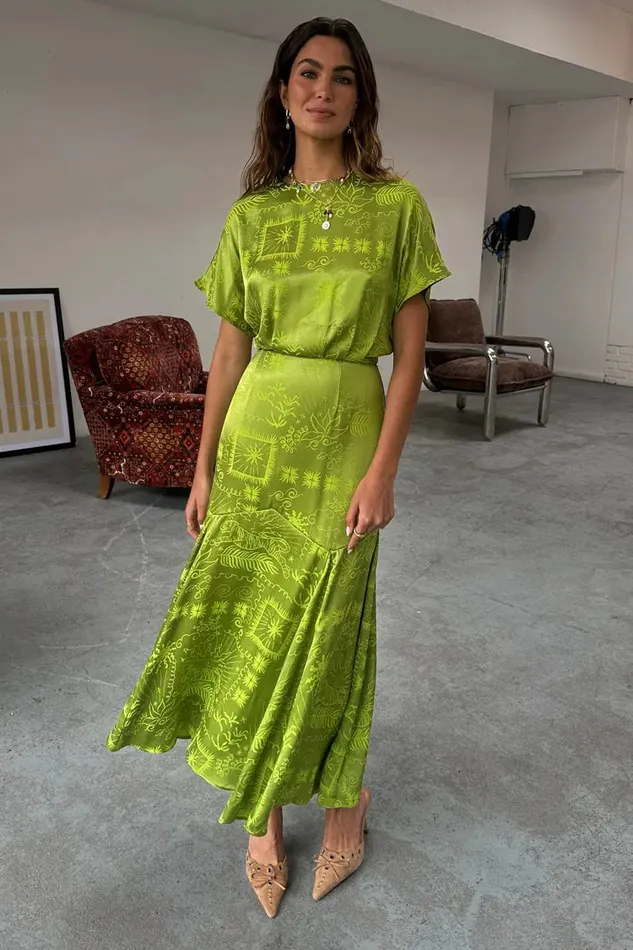 Never Fully Dressed Newness Lime Safari Erin Dress 8211 Women