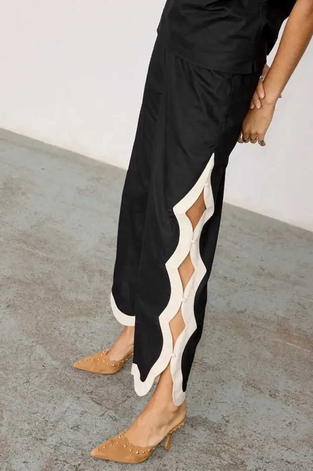 Never Fully Dressed Newness Mono Scallop Trousers 8211 Women