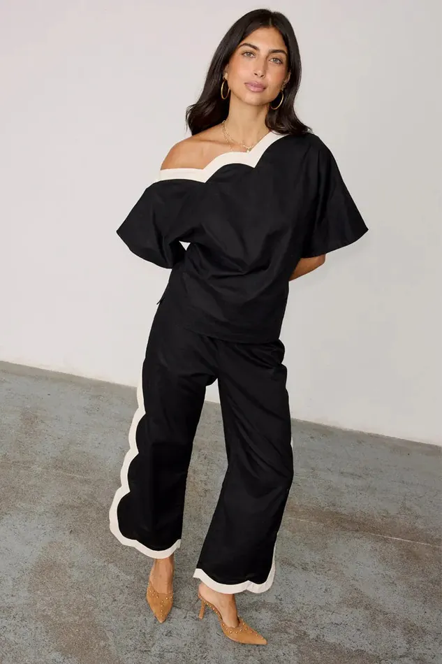Never Fully Dressed Newness Mono Scallop Trousers 8211 Women