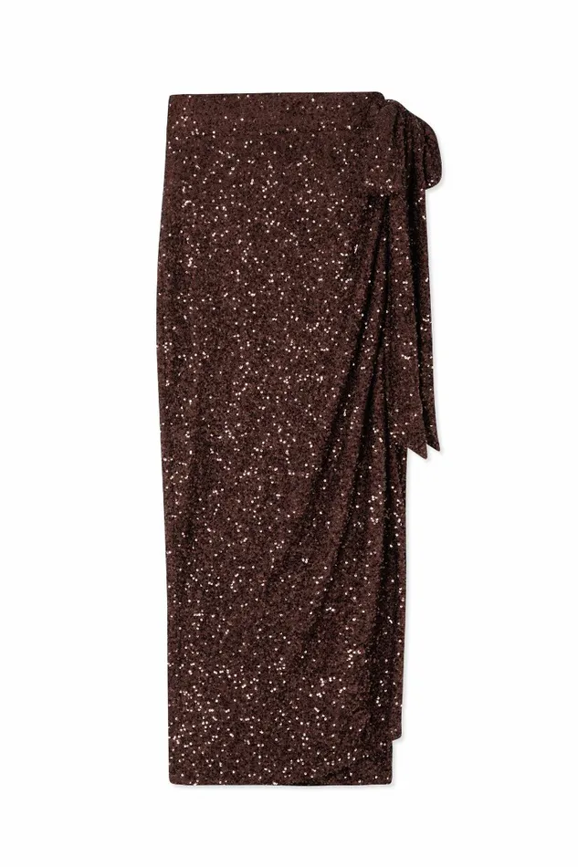 Never Fully Dressed Nfd Classics Chocolate Sequin Jaspre Skirt 8211 Women