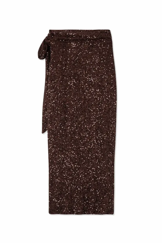 Never Fully Dressed Nfd Classics Chocolate Sequin Jaspre Skirt 8211 Women