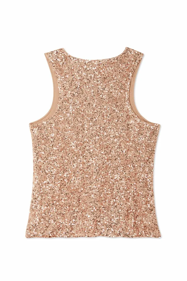 Never Fully Dressed Nfd Classics Gold Sequin Tank Top 8211 Women