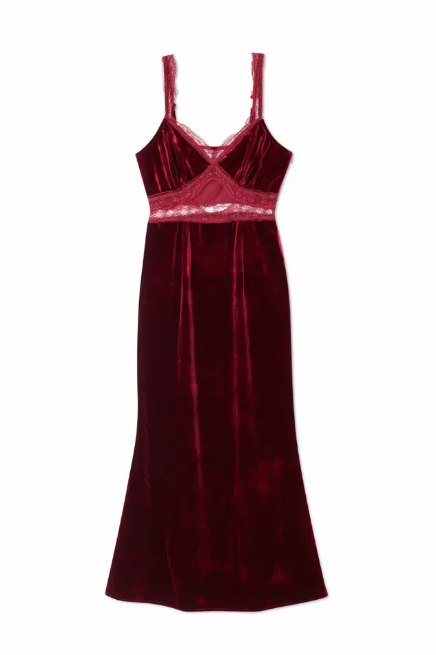 Never Fully Dressed Petite Burgundy Velvet Mimi Dress Petite 8211 Women